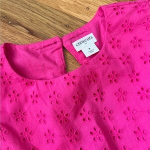 jCrewcuts Pink eyelets girls dress
